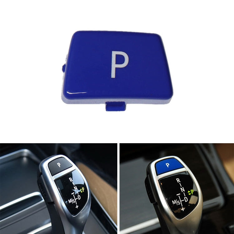 Car Gear Lever Auto Parking Button Letter P Cap for BMW 5 Series 2002-2010, Left Driving, For BMW 5 Series 2002-2010 (Black), For BMW 5 Series 2002-2010 (Blue), For BMW 5 Series 2002-2010 (Red)