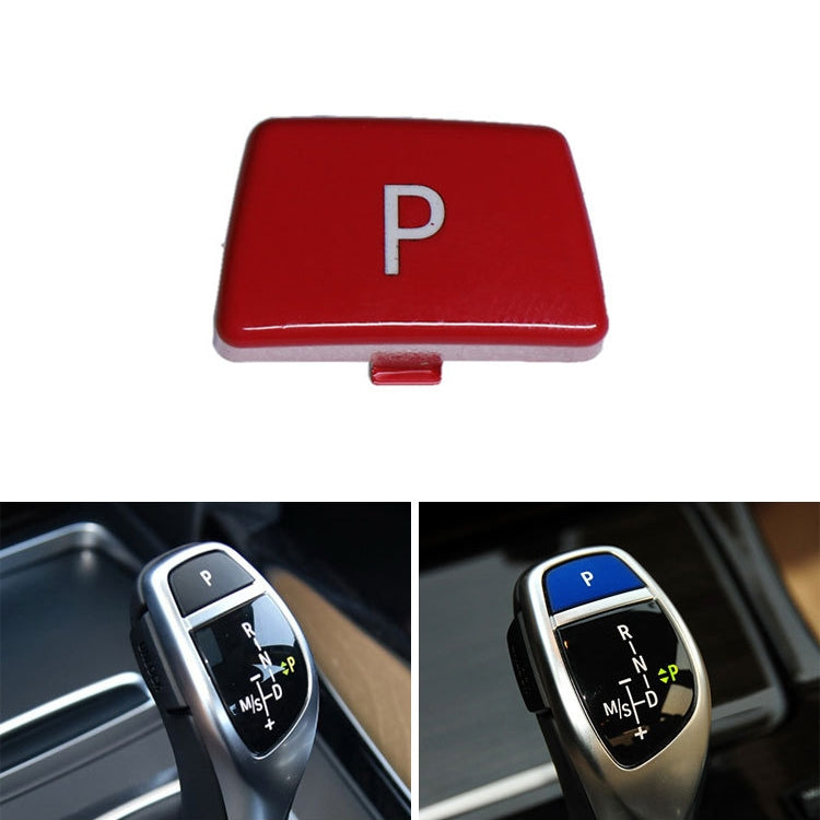 Car Gear Lever Auto Parking Button Letter P Cap for BMW 5 Series 2002-2010, Left Driving, For BMW 5 Series 2002-2010 (Black), For BMW 5 Series 2002-2010 (Blue), For BMW 5 Series 2002-2010 (Red)