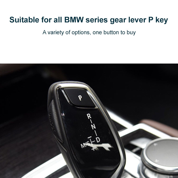 Car Gear Lever Auto Parking Button Letter P Cap for BMW 5 Series 2002-2010, Left Driving, For BMW 5 Series 2002-2010 (Black), For BMW 5 Series 2002-2010 (Blue), For BMW 5 Series 2002-2010 (Red)