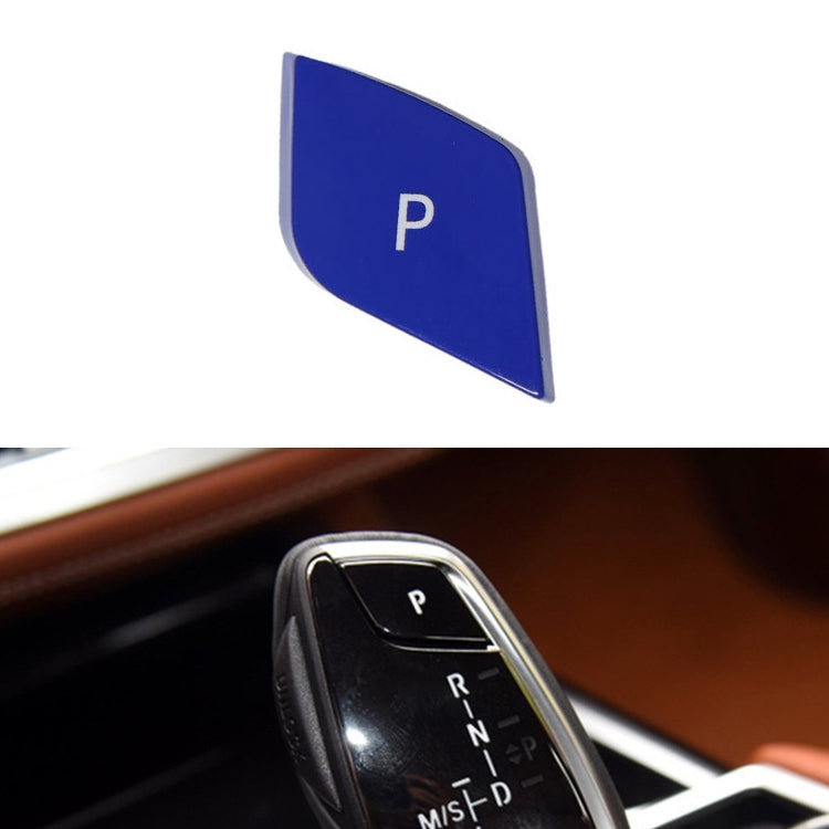 Car Gear Lever Auto Parking Button Letter P Cap for BMW G Chassis Series, Left Driving, For BMW G Chassis Series (Blue), For BMW G Chassis Series (Red), For BMW G Chassis Series (Black)