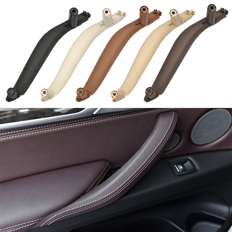 Car Right Side Inside Doors Handle Pull Trim Cover for BMW X5 / X6, Left Driving, Right Side (Beige), Right Side (Black), Right Side (Dark Coffee), Right Side (Orange), Right Side (Grey White)