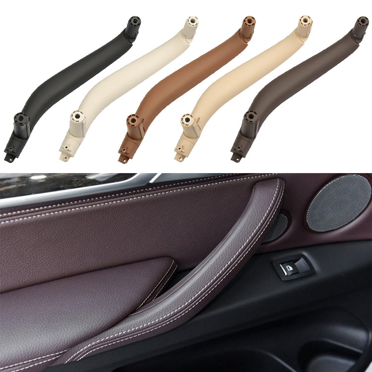Car Left Side Inside Doors Handle Pull Trim Cover for BMW X5 / X6, Left Driving, Left Side (Black), Left Side (Dark Coffee), Left Side (Orange), Left Side (Grey White), Left Side (Beige)