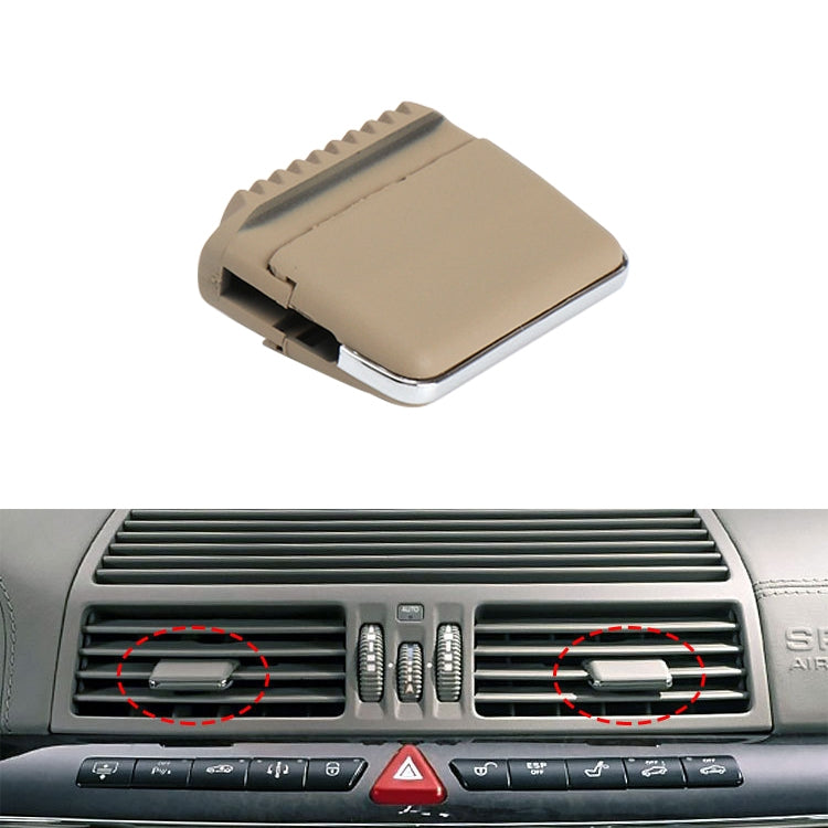 Car Middle Air Conditioning Exhaust Switch Paddle for Mercedes-Benz S Class W220 1998-2005, Left Driving, Middle (Khaki), Middle (Beige), Middle (Black), Middle (Grey)