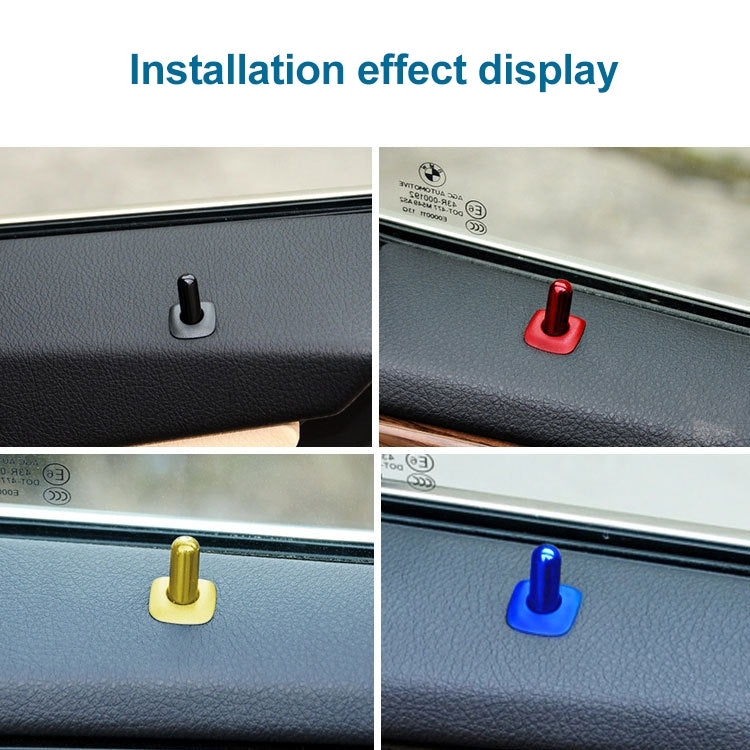 4 in 1 Car Door Latch Pin Door Screw Knob Cap Cover Trim for BMW F10, Left Driving