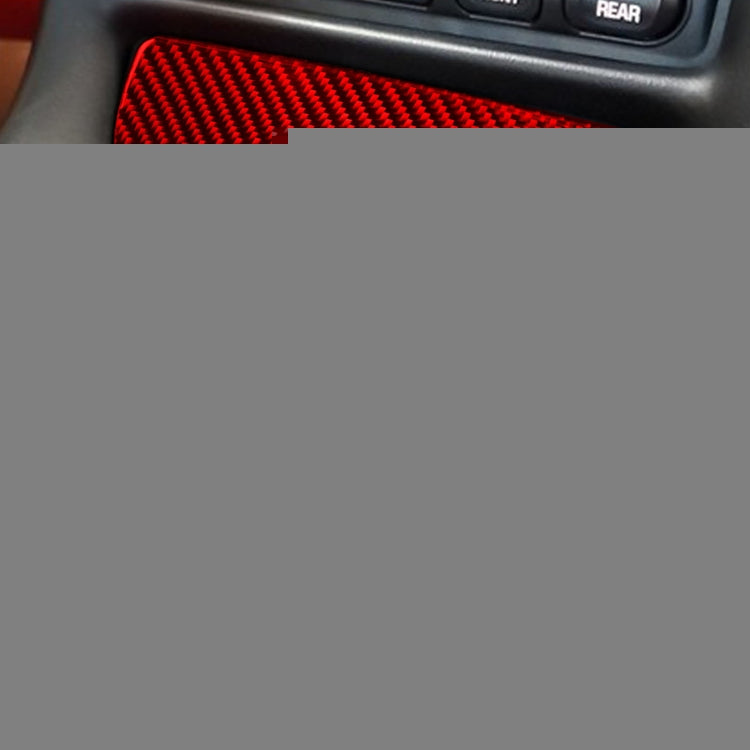 Carbon Fiber Car Power Outlet Cover Sticker for Chevrolet Corvette C5 1998-2004, Left Drive, Power Outlet Cover Sticker