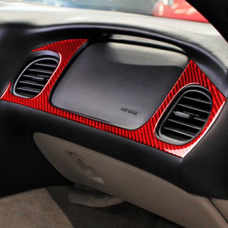 Carbon Fiber Car Front Passenger Seat Air Outlet Sticker for Chevrolet Corvette C5 1998-2004, Left Drive, Passenger Seat Air Outlet Sticker