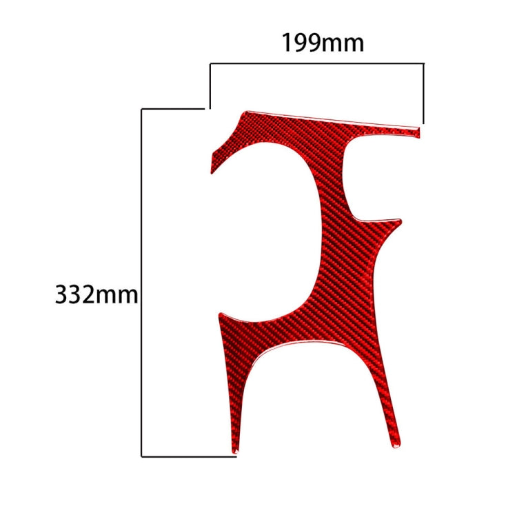 Carbon Fiber Car Gear Panel Sticker for Chevrolet Corvette C5 1998-2004, Left Drive