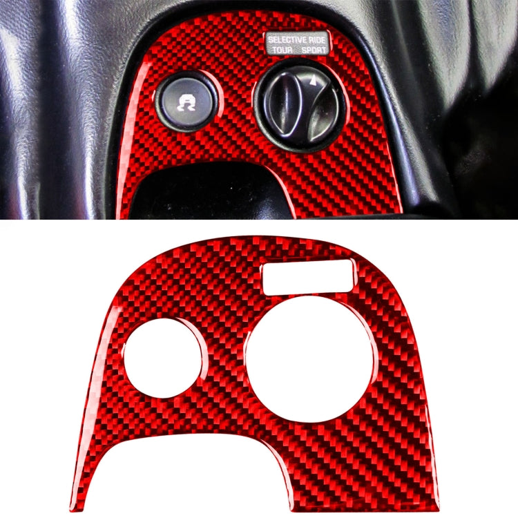 Carbon Fiber Car Traction Control Sticker for Chevrolet Corvette C5 1998-1999, Left Drive, Traction Control Sticker A