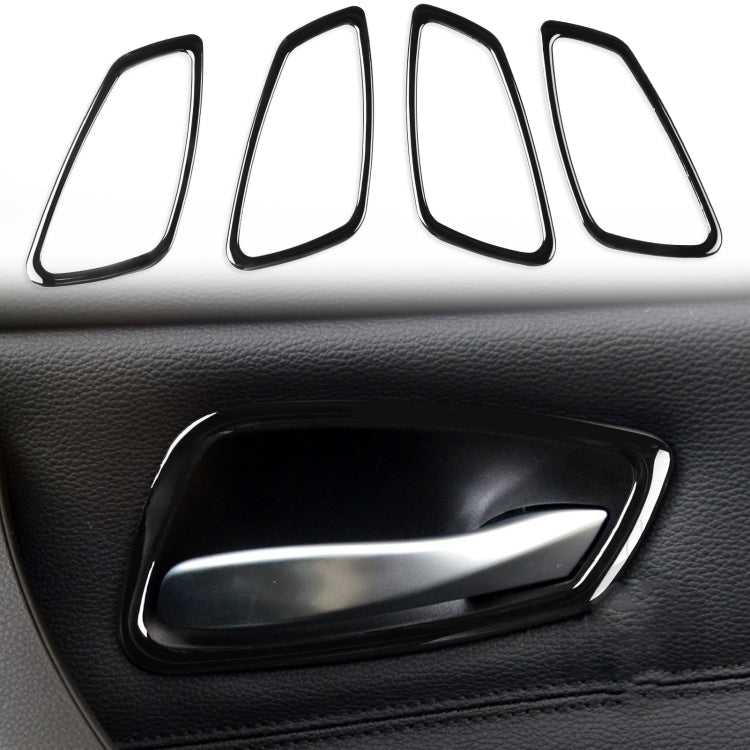 For BMW 3 Series E90 2005-2012 4pcs Car Door Handle Decorative Sticker, Left and Right Drive Universal, Car Door Handle