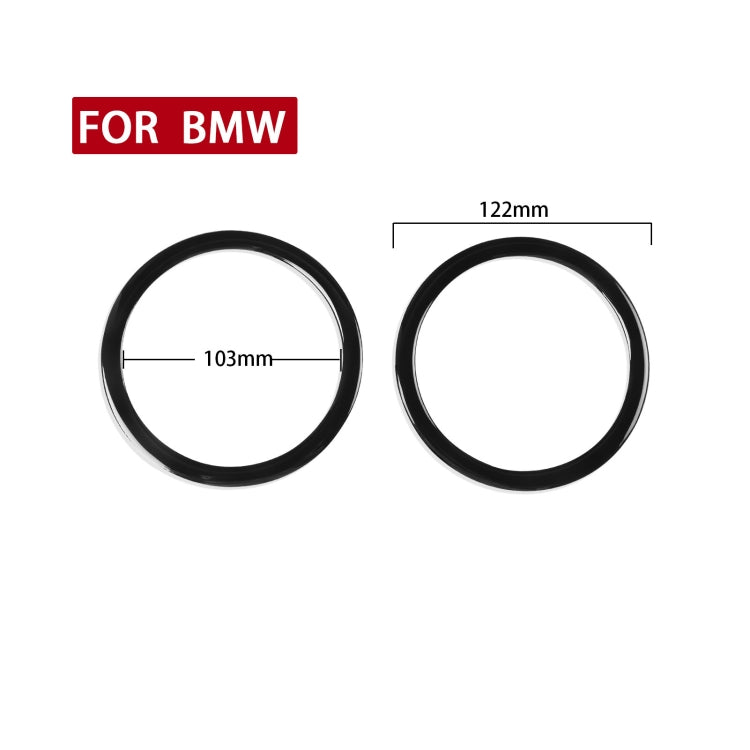 For BMW 3 Series E90 2008-2012 2pcs Car Universal Horn Circle Decorative Sticker, Left and Right Drive Universal, Car Universal Horn Circle
