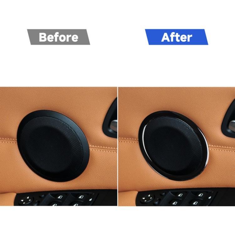 For BMW 3 Series E90 2008-2012 2pcs Car Universal Horn Circle Decorative Sticker, Left and Right Drive Universal, Car Universal Horn Circle