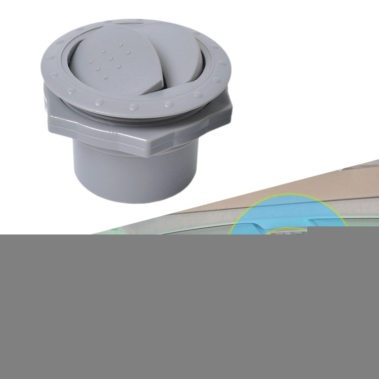Universal 60mm Round AC Air Outlet Vent for RV Bus Boat Yacht Auto Air Conditioner Vent Replacement Parts Car Accessories, A Style (Grey), A Style (Black)