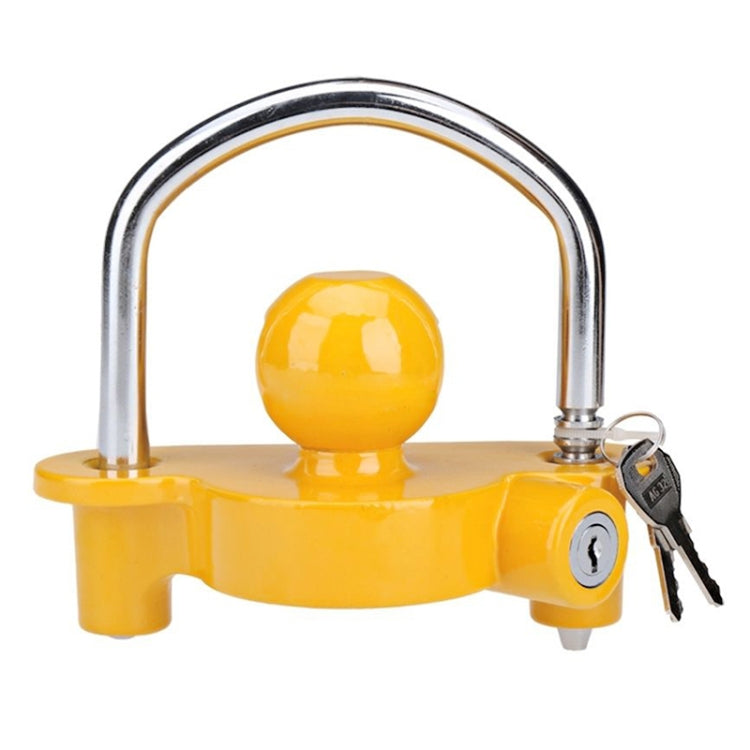 Universal Trailer Ball Hitch Coupler Lock Adjustable Trailer U Shape Coupling Lock, Random Color Delivery, U Shape Coupling Lock