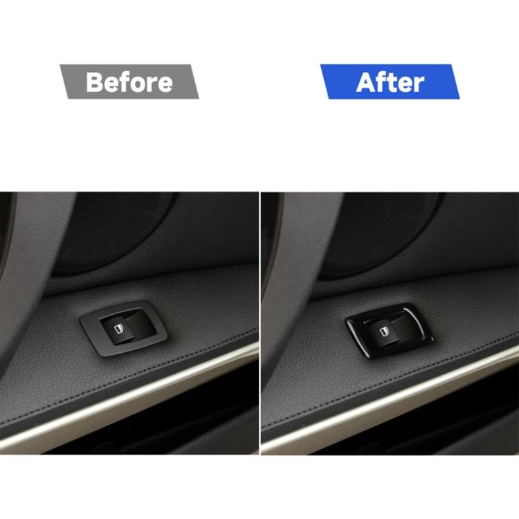 For BMW 3 Series E90/320i/325i 2005-2012 Car Right Drive Window Lifting Panel with Folding Key Decorative Sticker, Diameter: 35.8cm, Car Right Drive Window Lifting Panel, Diameter: 35.8cm