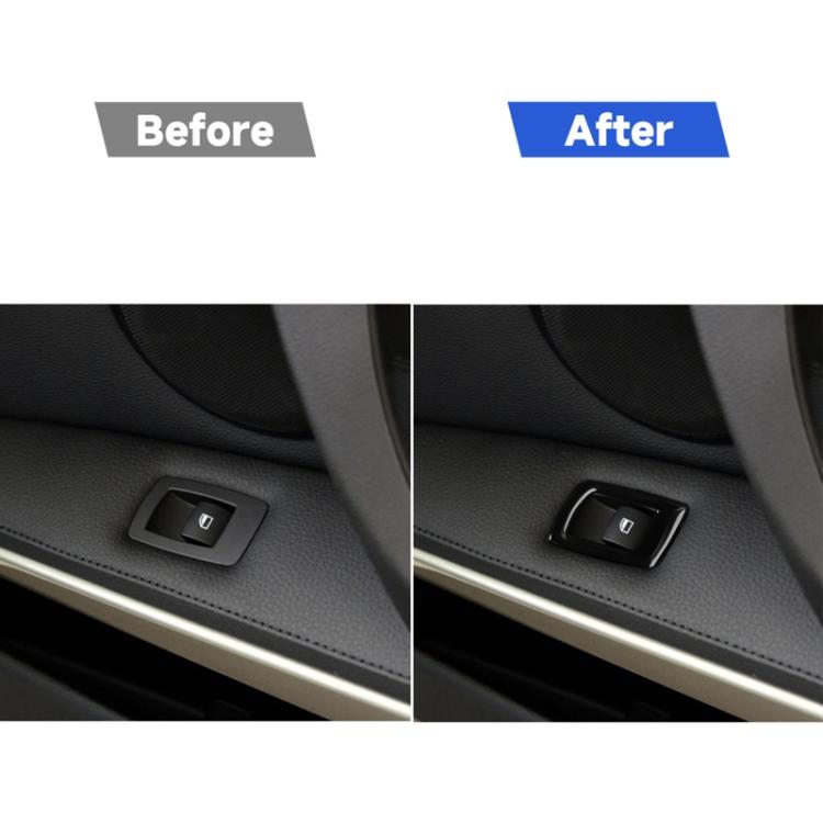 For BMW 3 Series E90/320i/325i 2005-2012 Car Left Drive Window Lifting Panel with Folding Key Decorative Sticker, Diameter: 37.8cm, Car Left Drive Window Lifting Panel, Diameter: 37.8cm