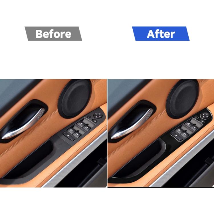 For BMW 3 Series E90/320i/325i 2005-2012 Car Left Drive Window Lifting Panel with Folding Key Decorative Sticker, Diameter: 37.8cm, Car Left Drive Window Lifting Panel, Diameter: 37.8cm