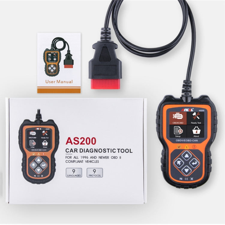 Ancel AS200 Car Engine Tester OBDII Code Reading Card, AS200
