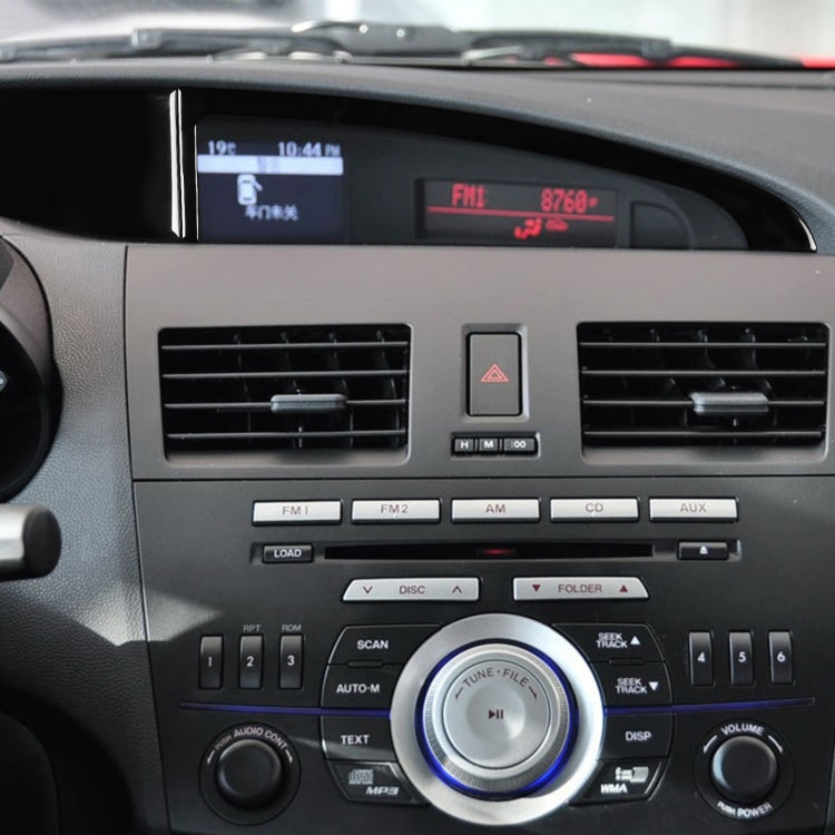 For Mazda 3 Axela 2010-2013 Car Central Display Screen Decorative Sticker, Left Drive, Central Display Screen, Left Drive