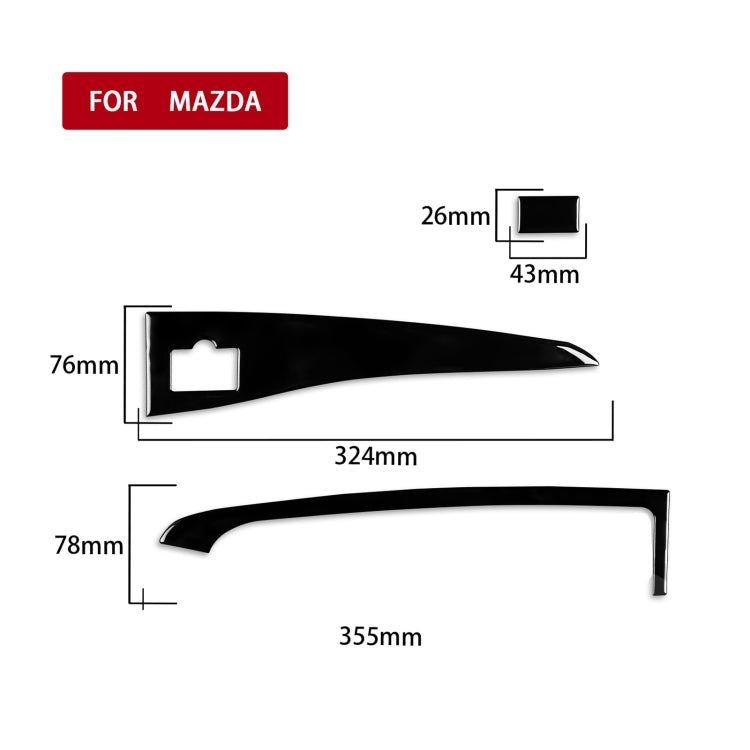 For Mazda 3 Axela 2010-2013 Car Central Display Screen with USB Decorative Sticker, Right Drive, Central Display Screen with USB, Right Drive