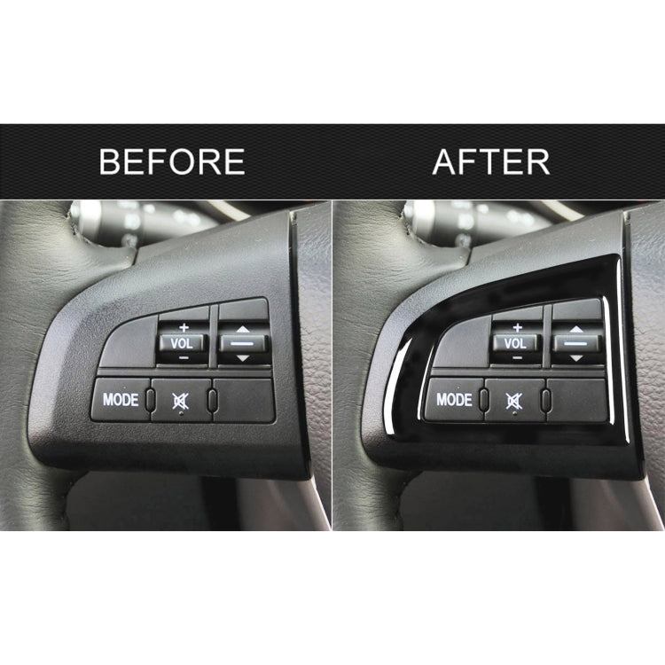 For Mazda 3 Axela 2010-2013 Car Steering Wheel Button Decorative Sticker, Left and Right Drive Universal, Steering Wheel Button