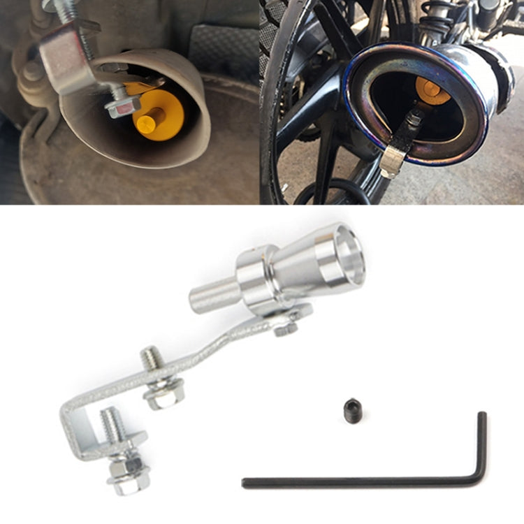 Universal Aluminum Turbo Sound Exhaust Muffler Pipe Whistle Car / Motorcycle Simulator Whistler, Size: S, Outside Diameter: 20mm, Size: S (Black), Size: S (Gold), Size: S (Blue), Size: S (Red), Size: S (Silver)