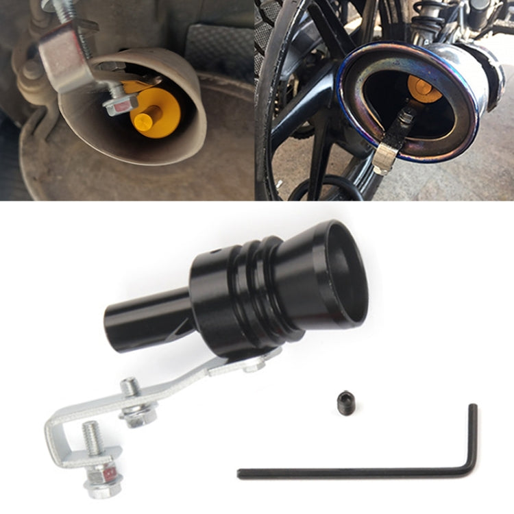 Universal Aluminum Turbo Sound Exhaust Muffler Pipe Whistle Car / Motorcycle Simulator Whistler, Size: XL, Outside Diameter: 35mm, Size: XL (Silver), Size: XL (Black), Size: XL (Gold), Size: XL (Blue), Size: XL (Red)