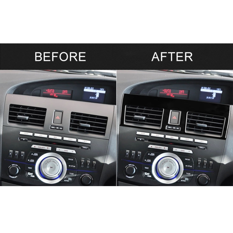 For Mazda 3 Axela 2010-2013 2 in 1 Car Central Vent Set B Decorative Sticker, Right Drive, Central Vent Set B, Right Drive