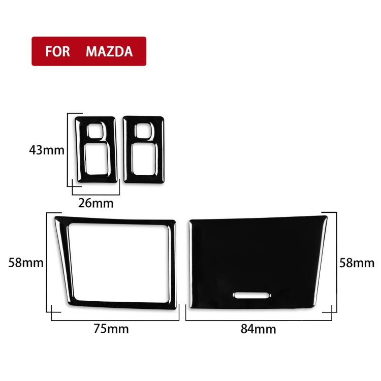 For Mazda 3 Axela 2010-2013 Car Seat Heating Button Set Decorative Sticker, Left and Right Drive Universal