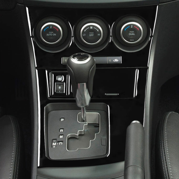 For Mazda 3 Axela 2010-2013 7 in 1 Car AC Gear Frame Set D Decorative Sticker, Left Drive, AC Gear Frame Set D, Left Drive