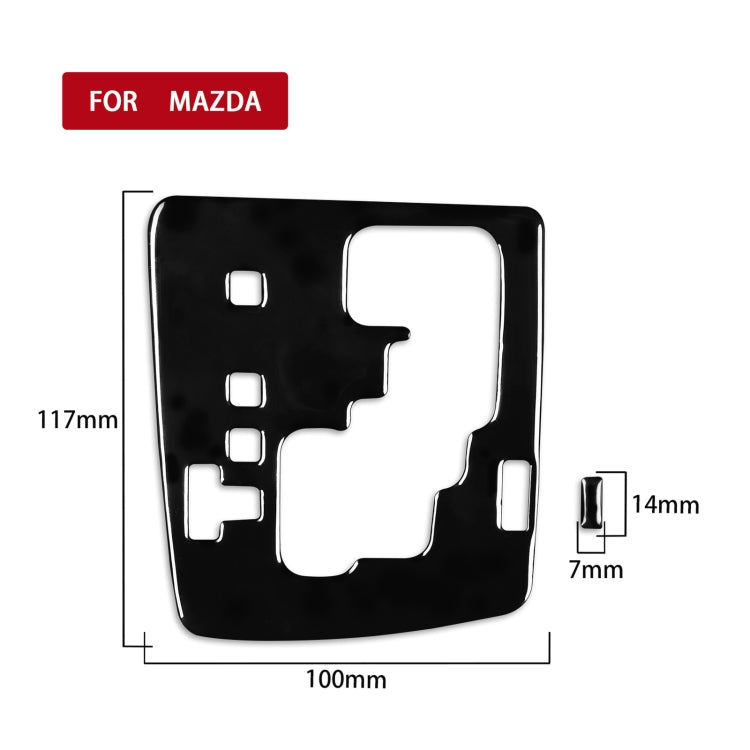 For Mazda 3 Axela 2010-2013 2 in 1 Car Gear Panel Decorative Sticker, Left Drive, Gear Panel, Left Drive