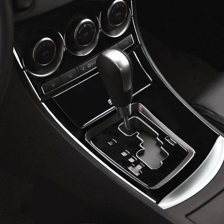 For Mazda 3 Axela 2010-2013 6 in 1 Car AC Gear Panel Set A Decorative Sticker, Left Drive, AC Gear Panel Set A, Left Drive