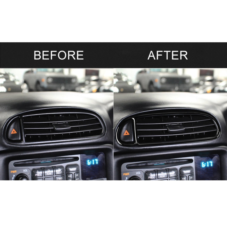 For Chevrolet Corvette C5 1998-2004 Car Central Vent Decorative Sticker, Left Drive, Central Vent