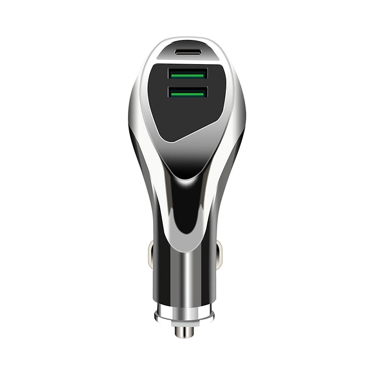 WLX-K1 QC3.0 Dual USB + Type-C Triple Car Charger