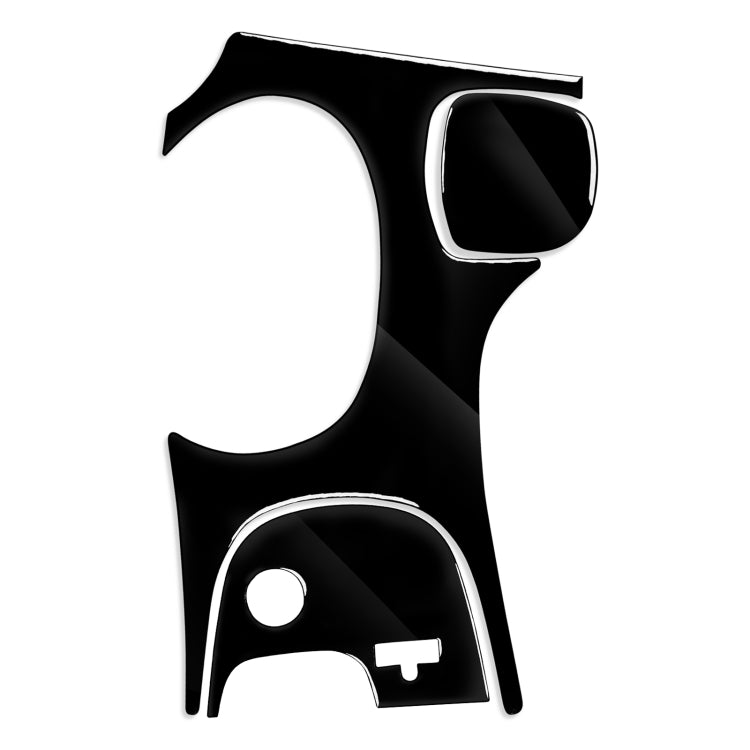 For Chevrolet Corvette C5 1998-2004 3 in 1 Car Gear Panel C Decorative Sticker, Left Drive, Gear Panel C