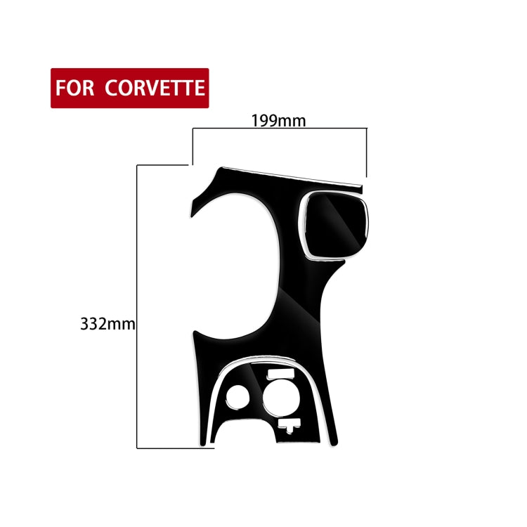 For Chevrolet Corvette C5 1998-2004 3 in 1 Car Gear Panel D Decorative Sticker, Left Drive, Gear Panel D