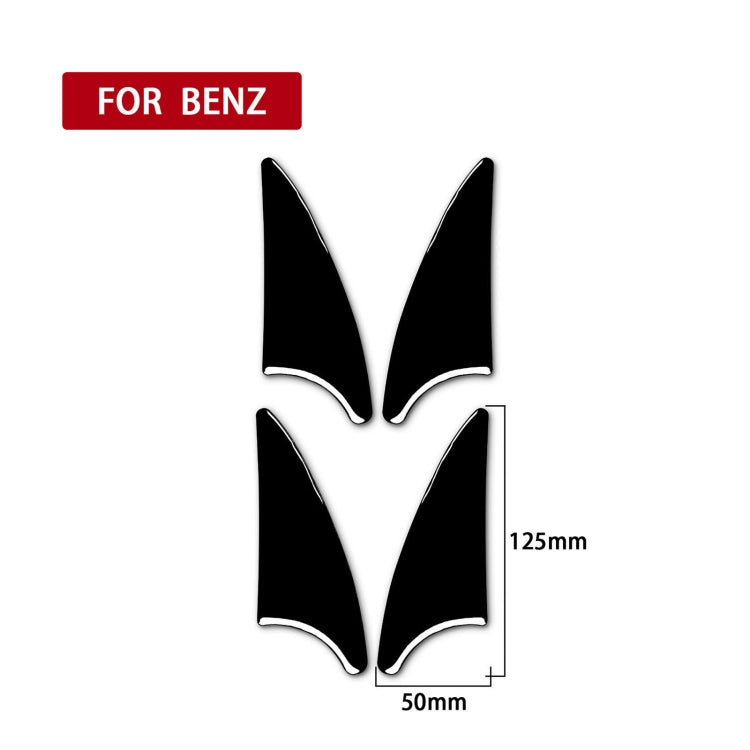 For Mercedes-Benz E-Class W210 1996-2002 Car Door Corner Decorative Sticker, Left and Right Drive Universal, Door Corner