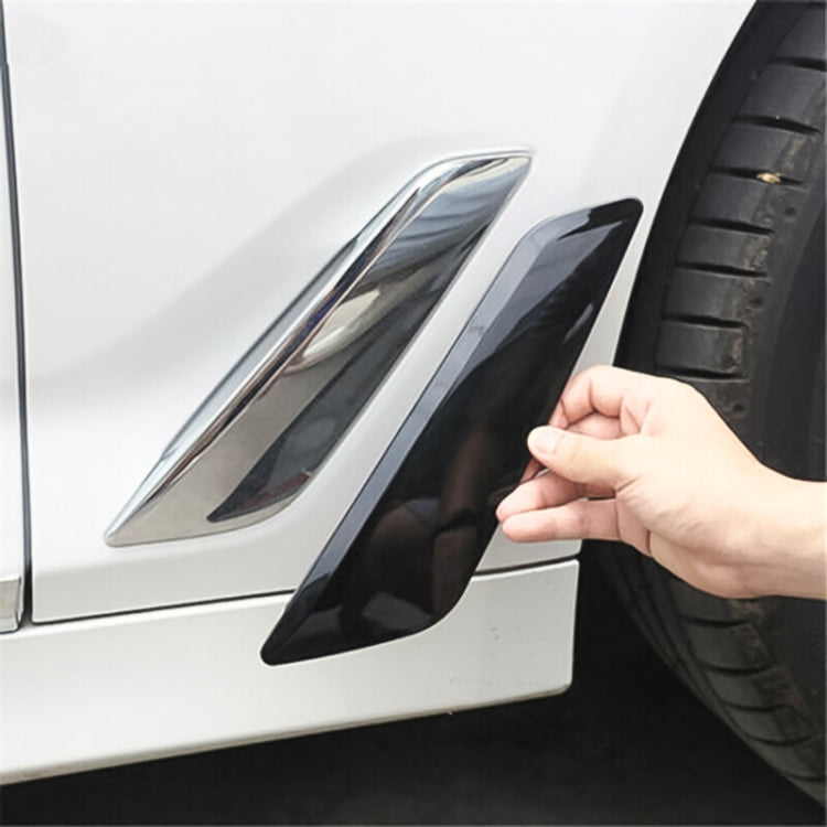 Car ABS Fender Decorative Sticker for BMW 5 Series 525Li 530Li, Carbon Fiber Texture, Carbon Fiber Texture