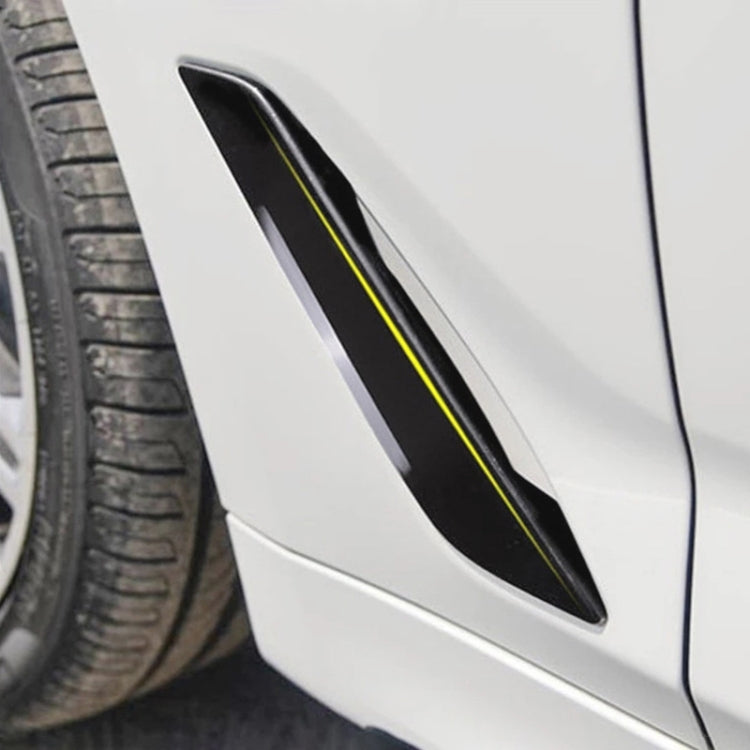 Car ABS Fender Decorative Sticker for BMW 5 Series 525Li 530Li, Carbon Fiber Texture, Carbon Fiber Texture