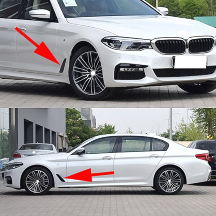 Car ABS Fender Decorative Sticker for BMW 5 Series 525Li 530Li, Carbon Fiber Texture, Carbon Fiber Texture