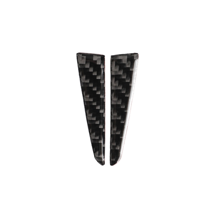 2 PCS Car Carbon Fiber Steering Wheel Below Decorative Sticker for Infiniti Q50 / Q60 2014-2020, Steering Wheel Below