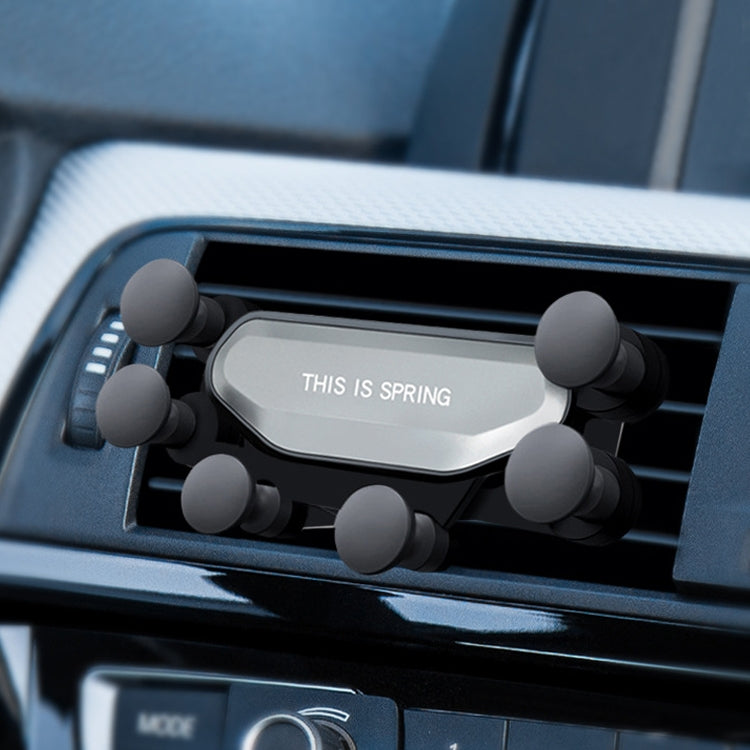 Car Air Outlet Six-claw Gravity Mobile Phone Holder Bracket, Six-claw Phone Holder(Silver), Six-claw Phone Holder(Black), Six-claw Phone Holder(Red)