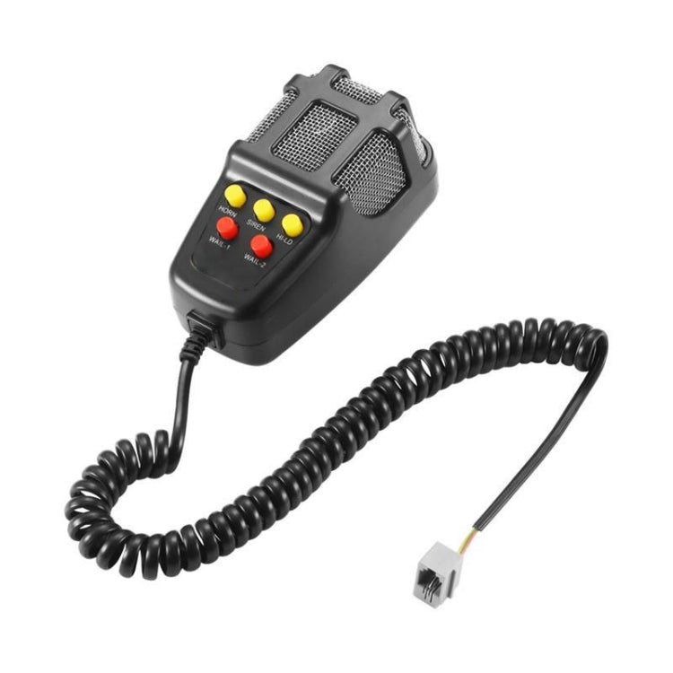 HW-1006B 12V 100W 125dB 5-tone Car Electric Alarm Air Horn Siren Speaker 5 Sound Tone Super Loud with Mic, HW-1006B