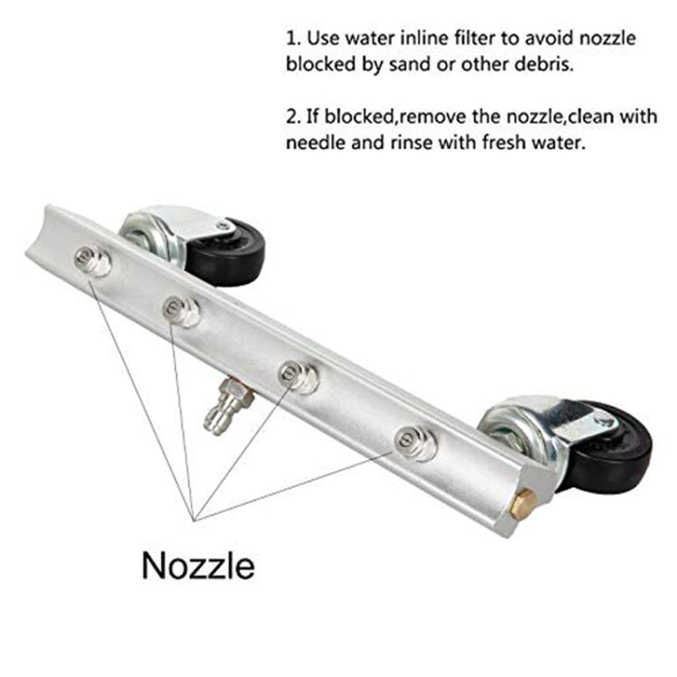 Car Body Chassis Car High Pressure Washing Machine Car Bottom Water Washing Machine 4 Nozzle Cleaner Set, Extension Rod Length: 34cm, with Extension Rod
