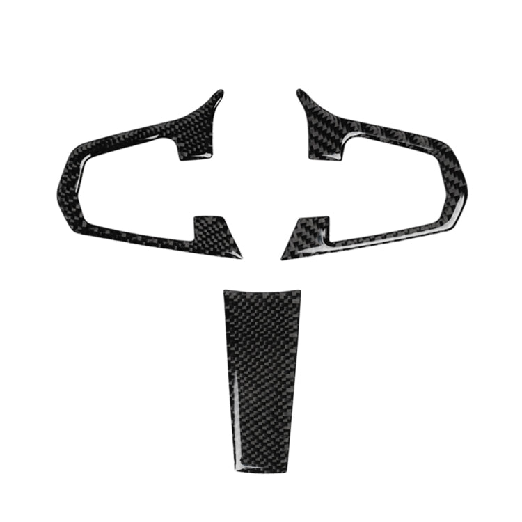 3 in 1 Car Carbon Fiber Solid Color Steering Wheel Button Decorative Sticker for BMW 5 Series G30 X3 G01, Left and Right Drive Universal, For BMW 5 Series G30 X3 G01
