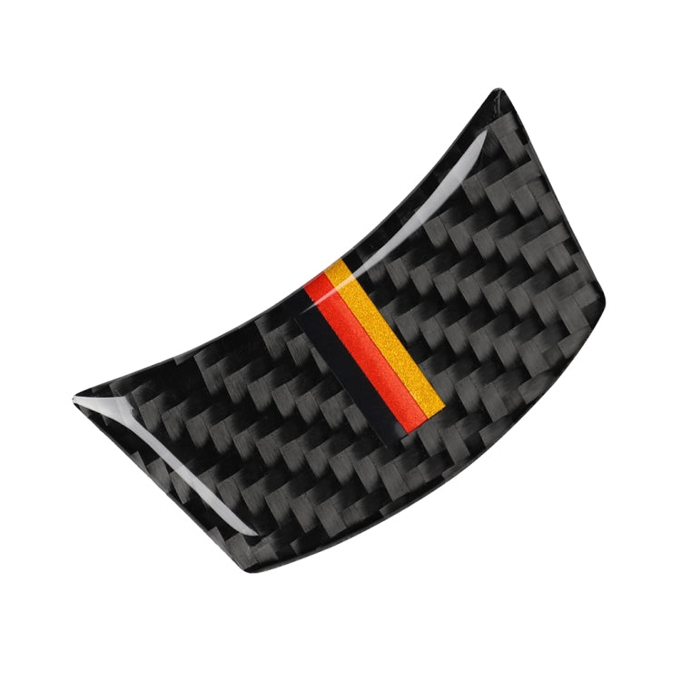 5 in 1 Car Carbon Fiber Germany Color Steering Wheel Button Decorative Sticker for BMW 5 Series E60 2004-2010, Left and Right Drive Universal, For BMW 5 Series E60 2004-2010(Germany Color)