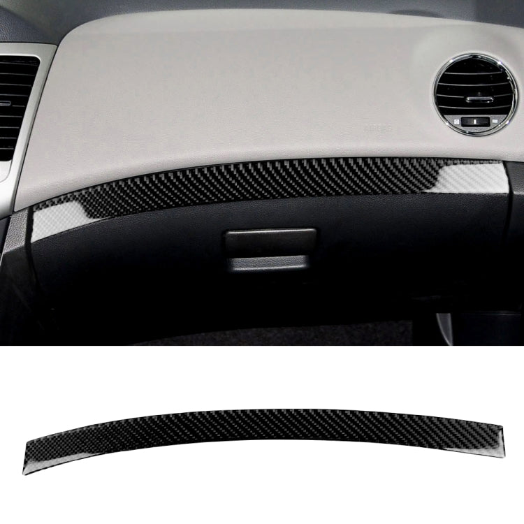 Car Carbon Fiber Dashboard Decorative Stripe for Chevrolet Cruze 2009-2015, Left Drive, Dashboard