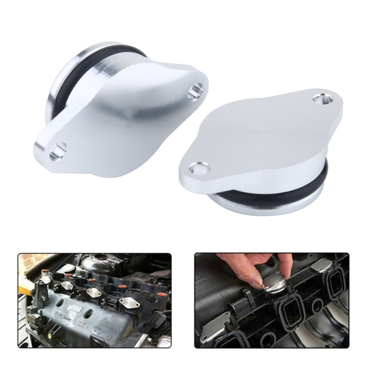 4x33mm Car Swirl Flap Air Intake Aluminum Gasket Remove Repair Kit, 33mm (Silver)