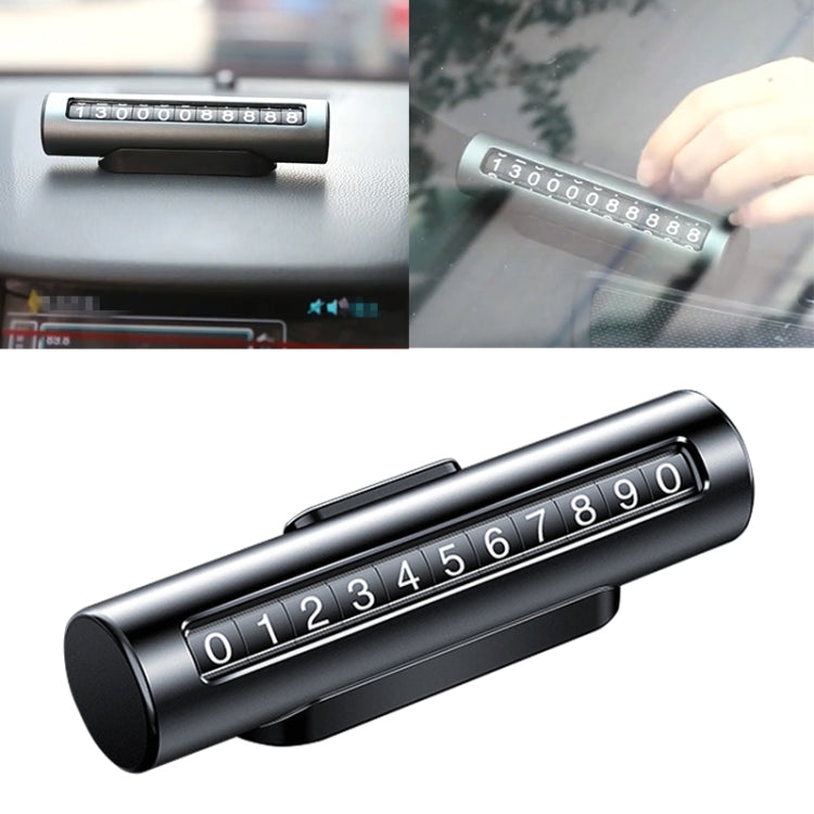 Car Metal Roller Creative Temporary Parking Card Parking Number Card, Metal Roller (Silver Grey), Metal Roller(Black), Metal Roller(Red), Metal Roller(Silver)