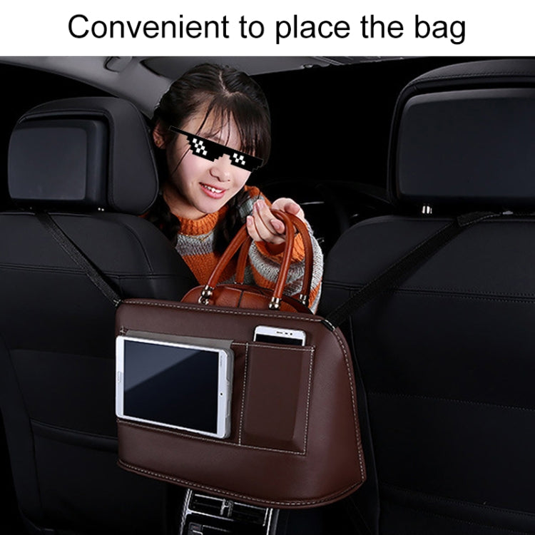 Car Front Seat Hanging Bag Mobile Phone Storage Bag, Mobile Phone Storage Bag (Beige), Mobile Phone Storage Bag (Red), Mobile Phone Storage Bag (Wine Red), Mobile Phone Storage Bag (Brown), Mobile Phone Storage Bag (Black), Mobile Phone Storage Bag