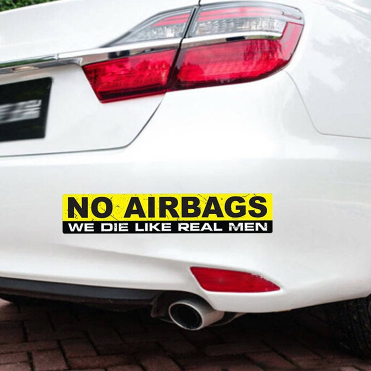 10 PCS Car NO AIRBAGS Words Random Decorative Sticker, NO AIRBAGS Words